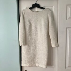 White long sleeve mini dress from Dynamite
